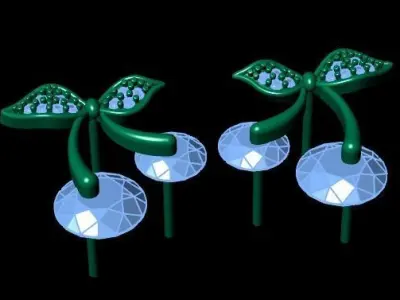 Cherry earrings Free 3D print model