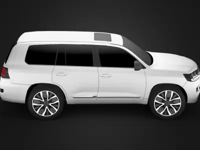 Toyota Land Cruiser Prado V8 Low-poly 3D model