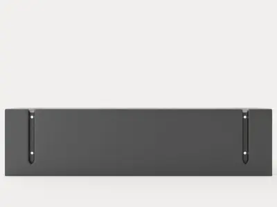 Bracket Shelf - Dark Grey Low-poly 3D model