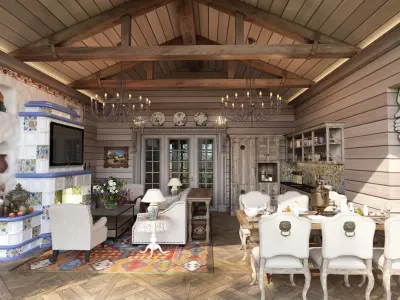 Ceramic Fireplace 3D model