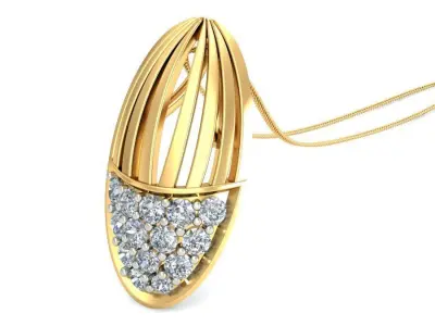 Solitaire Pendant 3dm stl FBX OBJ Render Detail 3D print model get