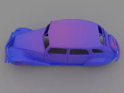 Peugeot 402 3D print model