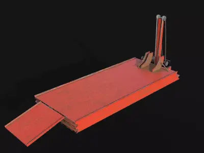 Motocycle Lift - 3d Model Low-poly 3D model