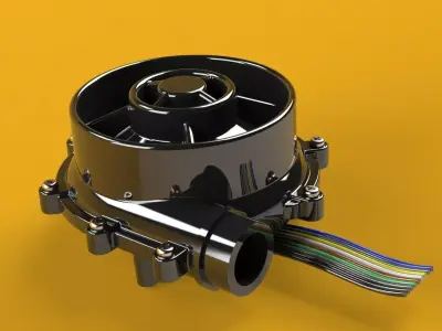Brushless Air Blower  3D print model