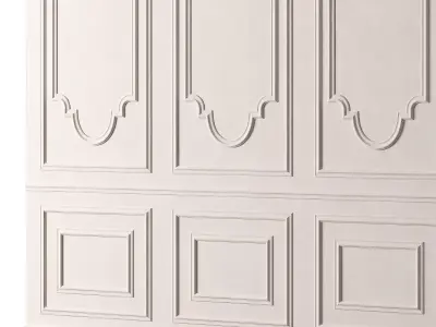 Classic 3D Wall Panel Elegant Design for Interior Decor 17 3D model