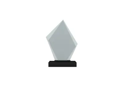 Glass Trophy v1 002 Low-poly 3D model