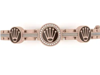 Luxury Rolex Bracelet 0057 - 3 size 3D print model