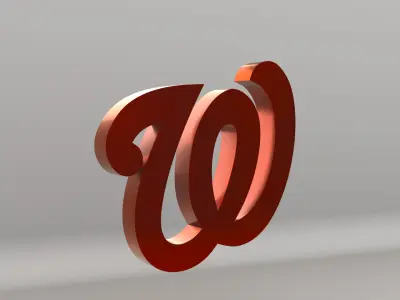 MLB Washington Nationals V2 Team Logo 3D model