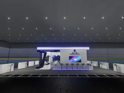 15x15 Stand Design Free 3D model