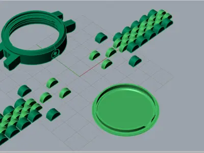 Lockless Watch Case and Strap sj0024 3D print model