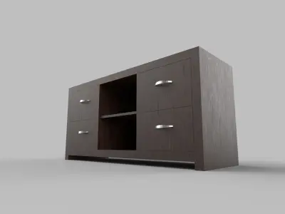 cabinet Low-poly 3D model
