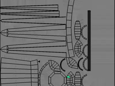 Decorated Wooden Sword Free low-poly 3D model