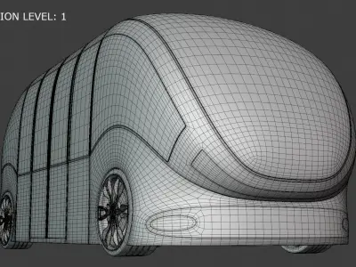 Shuttle minibus concept 2023 3D model