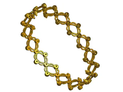 Bangle into ring cad file 3D print model
