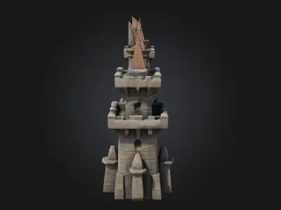Castle Fortress  Impenetrable Stronghold of Medieval Might 3D model