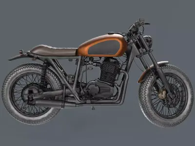 Motorcycle cafe racer 3D model