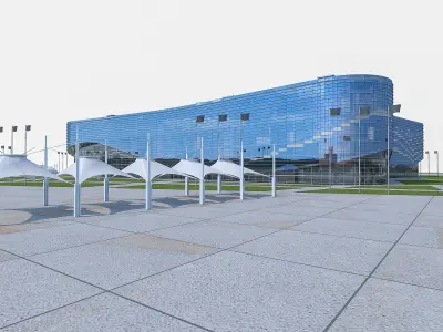 Sochi Olympic Stadium  Low-poly 3D model