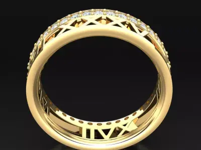 Luxury Men Rings Designs 5MR023 3D print model
