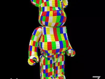 Lego BearBrick 3D model