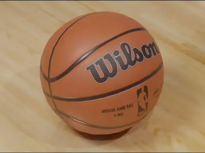 Basketball  Low-poly 3D model