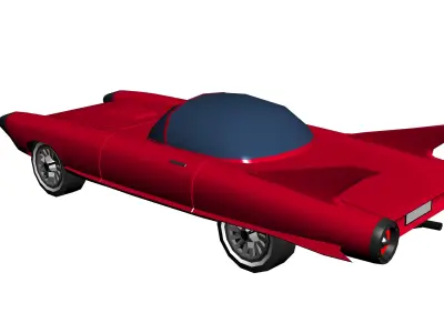 Cadillac Cyclone Hypercasual Low-poly 3D model