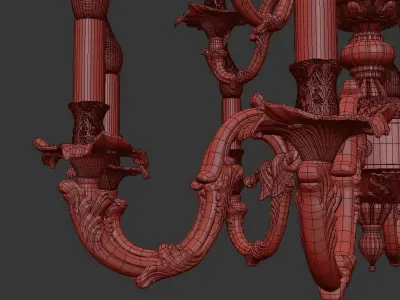 Chandelier Vivaro E 1 1 12 CG 3D model