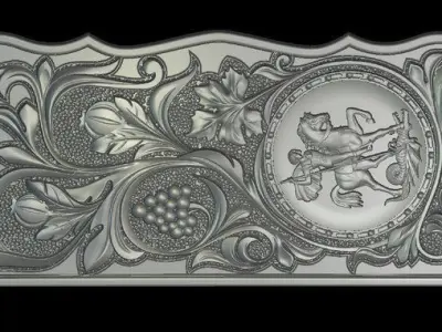 backgammon 1 3D print model