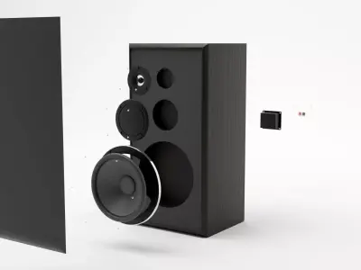 Speakers 3D Model 3D model