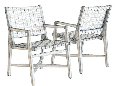 Crate and Barrel - Taj Arm Chair 3D model