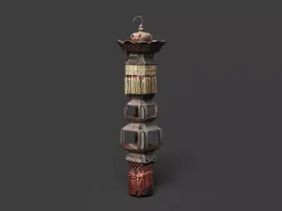 Chinese royal palace lantern   Low-poly 3D model purchase