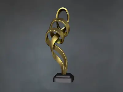 Abstract sculpture tabletop decoration  3D print model