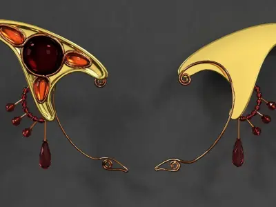 Ear cuffs 3D model