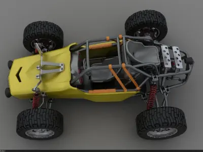 PUBG buggy 3D Printable model 3D print model