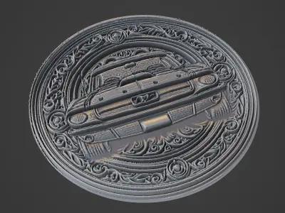 Car Pendant Medallion 3D print model