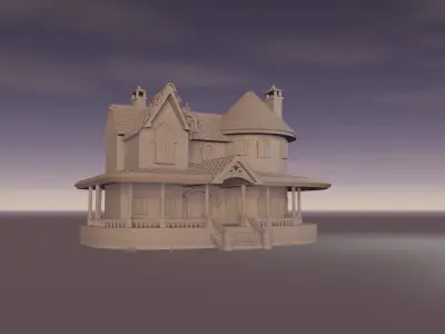 Cartoon Fantasy Low-poly 3D model