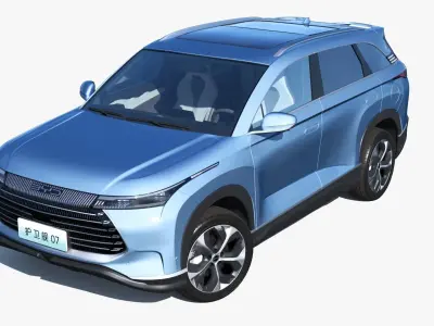 BYD Frigate 07 DM-i 2023 With interior 3D model