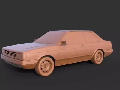 Volkswagen Fox 1989 3D print model