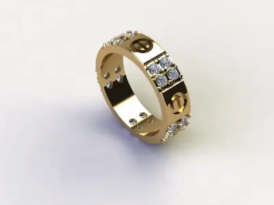 women ring design cad file R5 3D model