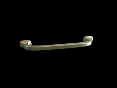 Handle 4 pull - brass 3D model