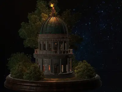 Fantasy Cathedral 3D model