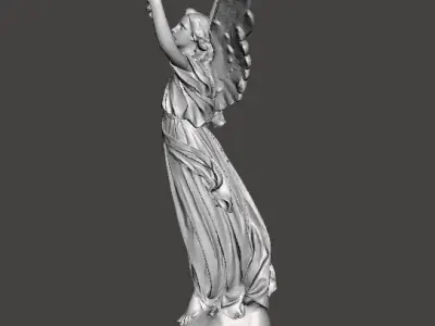 ANGEL WITH TORCH WISDOM STATUE ART SCULPTURE FIGURE MODEL 3D print model