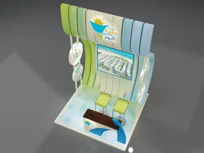 Booth Exhibition Stand a347a 3D model