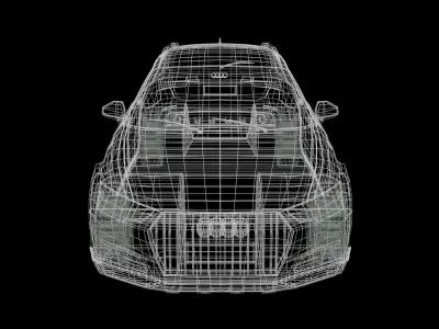 Audi A4 Allroad Quattro 2016 Low-poly 3D model
