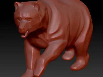 3d models Decor for 3D Printing Bear Elephant tiger 3D Model Collection