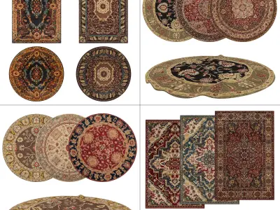 4 in 1 Rug Collection No 12 Low-poly 3D model