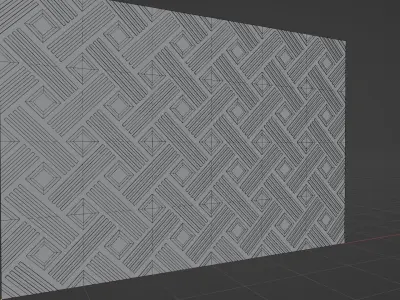 Wall wood seamless set2 V24 3D model