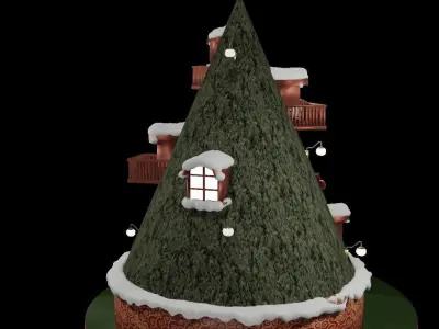 Christmas house 3D model