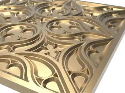 decorative pattern ready for 3D printing 3D model