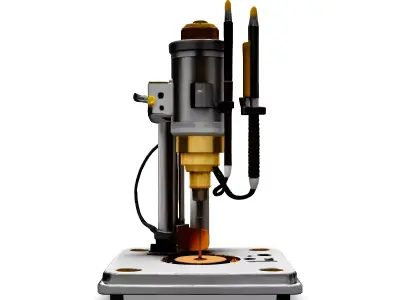Precision MicroDrilling Machine 3D Model Low-poly 3D model