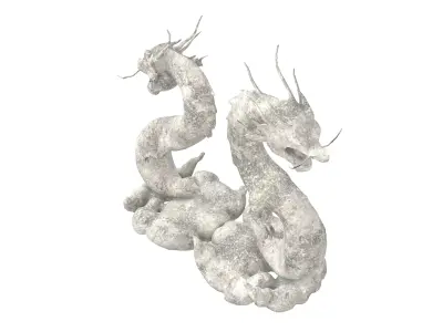 Chinese Dragon Decoration Statue v1 001 Low-poly 3D model